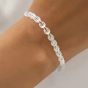 925 Sterling Silver Phoenix Tail Chain Bracelet
